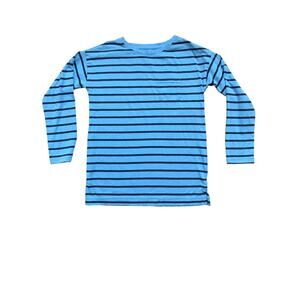 Primary Blue Striped Pocket Tee 8/9